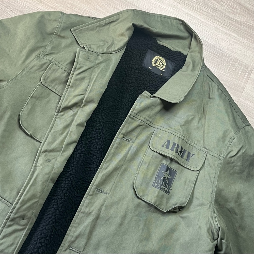 The Bradford Exchange U.S. Army Green Men's Fleece Lined‎ Jacket Coat Sz X-Large